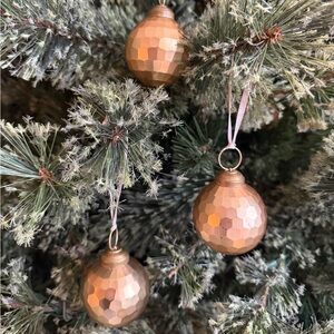 Restoration Hardware Gold Geometric Ornaments